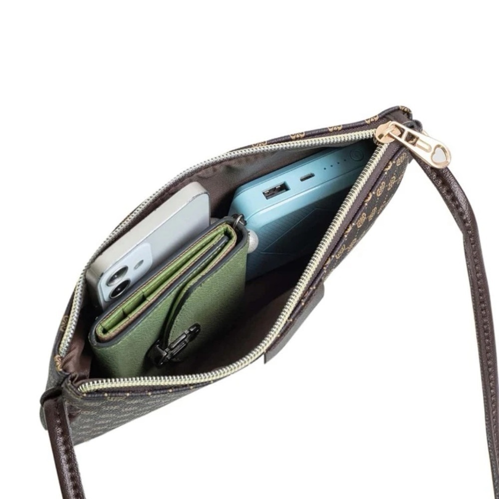 ⚠️Clearance Coffee Brown Print Crossbody Bag - Picture 4 of 4